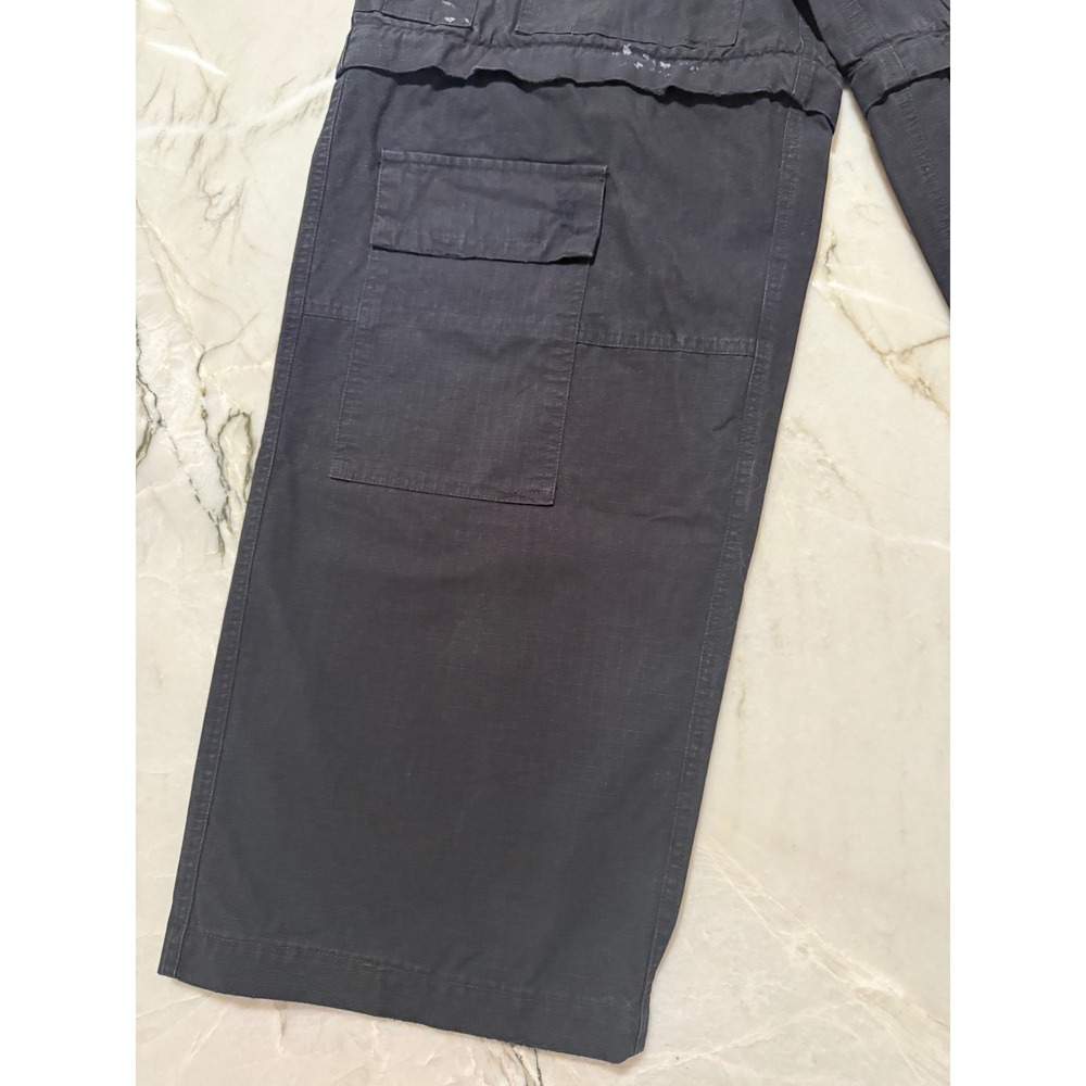 Balenciaga Unisex XS Convertible Cargo Pants Distressed Paint Splatter Utility - Picture 3 of 16